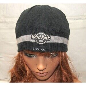 Hard Rock Cafe Boston Beanie Hat Rare They are gone but not forgotten